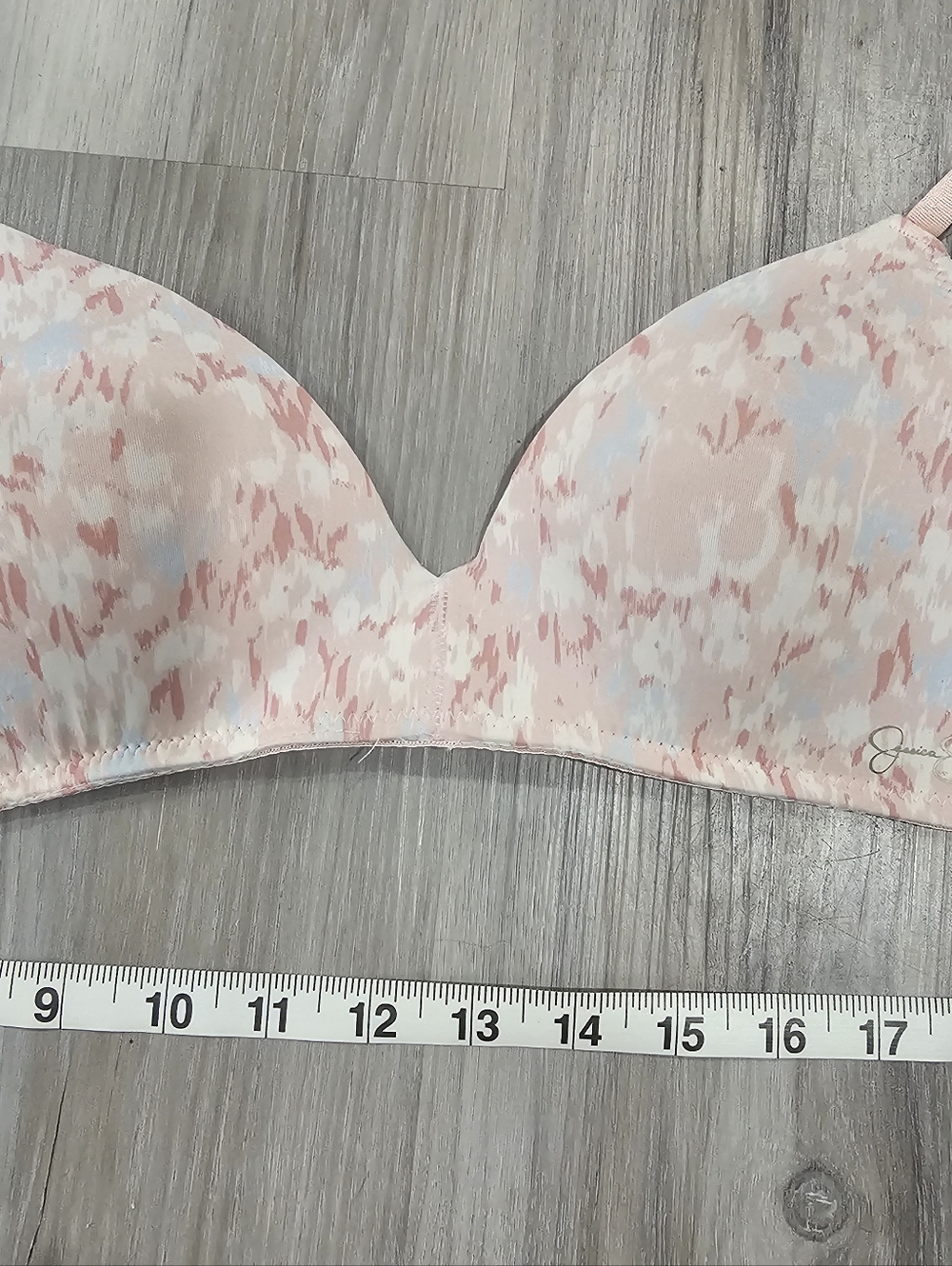 Jessica Simpson Light Pink Printed Wireless T-Shirt Bra - Picture 7 of 8